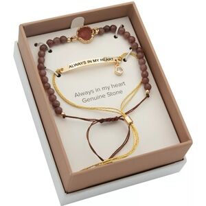 NEW Wonderly always in my heart bracelet set